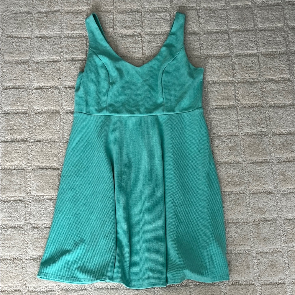 Torrid Aqua Sleeveless Mini Dress